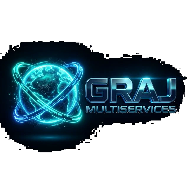 GRAJ Multiservices 3D Logo
